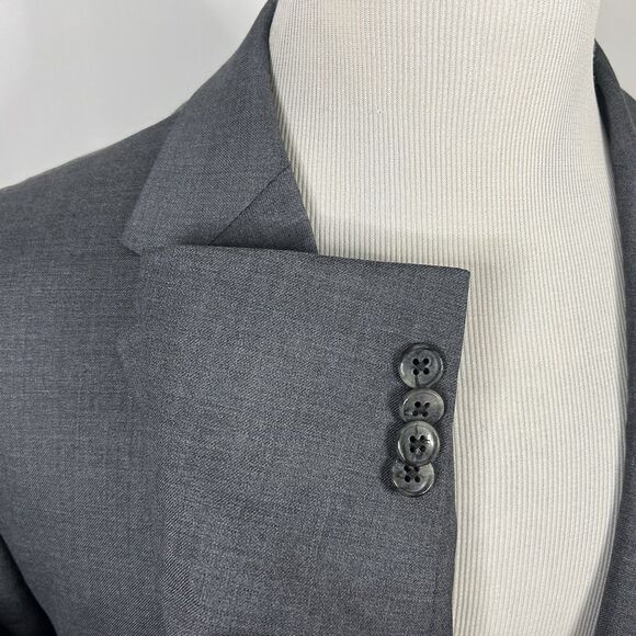 Joseph Abboud 50L Sport Coat Zignone Wool Gray Two Button Lined Double Vented - Picture 6 of 9